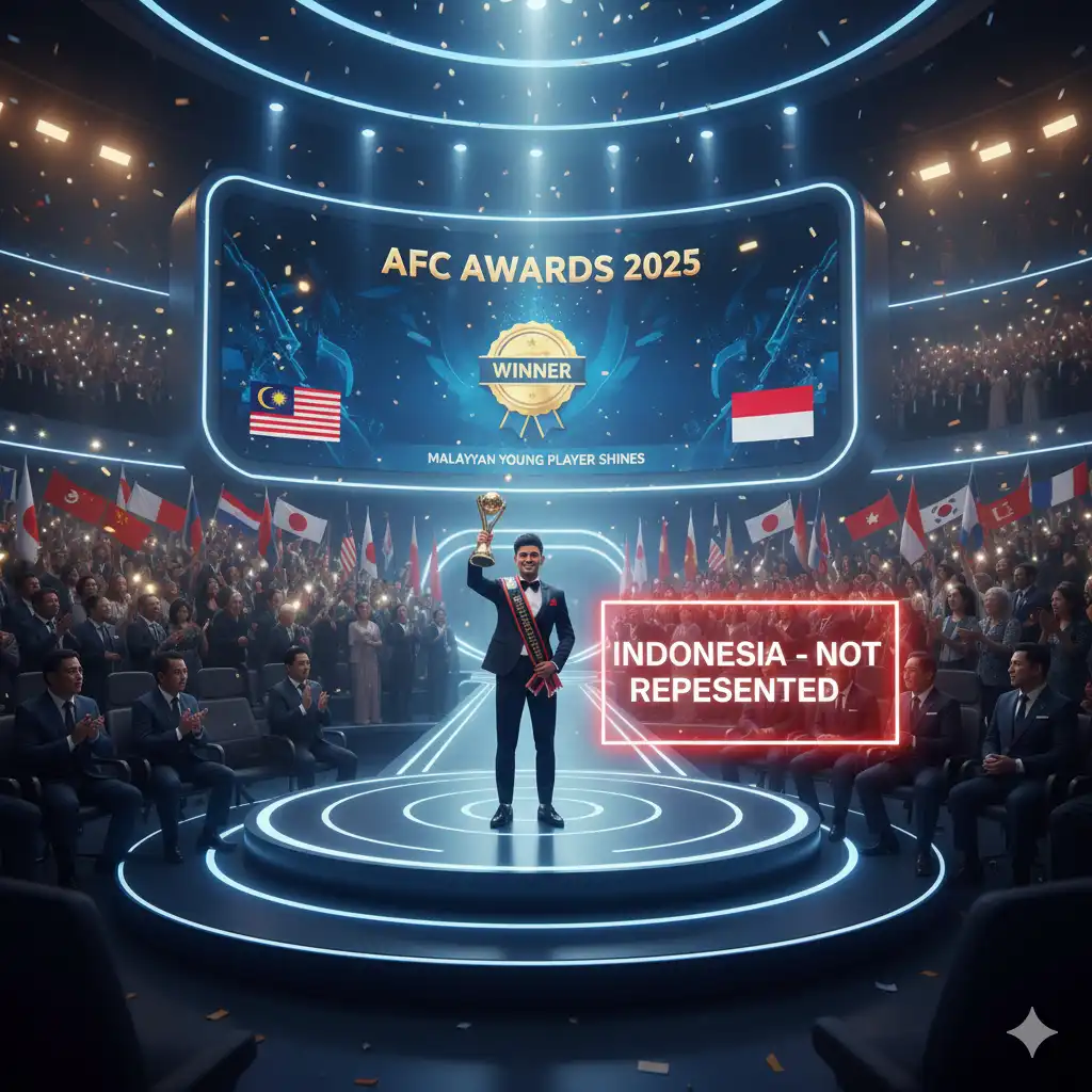 AFC Awards 2025 Malaysia Cetak Sejarah, Indonesia Masih Menunggu Panggung