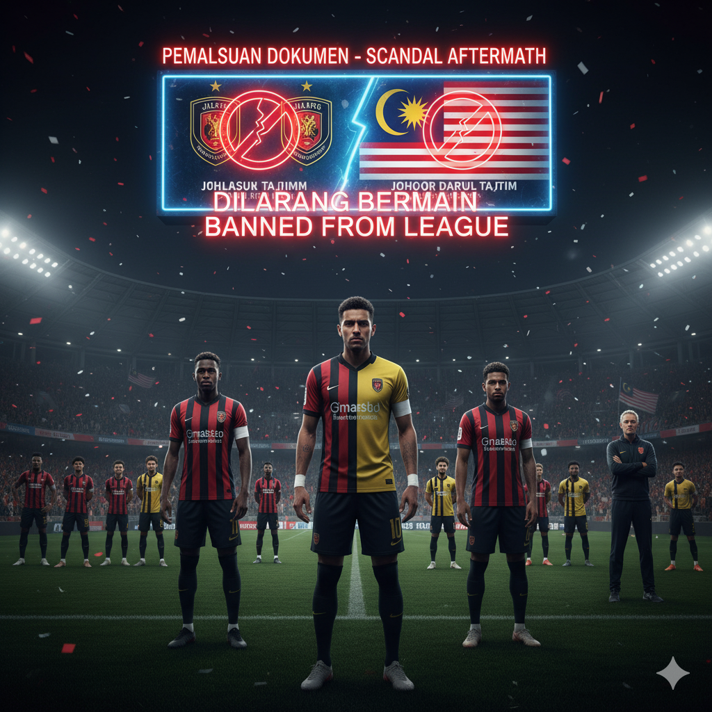 Buntut Skandal Pemalsuan Dokumen Trio Naturalisasi Timnas Malaysia Milik JDT Juga Dilarang Main di Liga