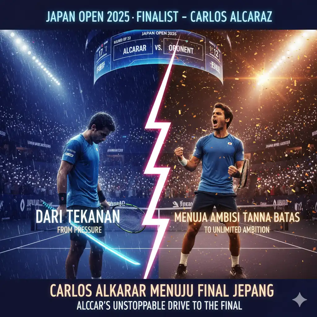 Carlos Alcaraz Menuju Final Jepang Dari Tekanan ke Ambisi Tanpa Batas