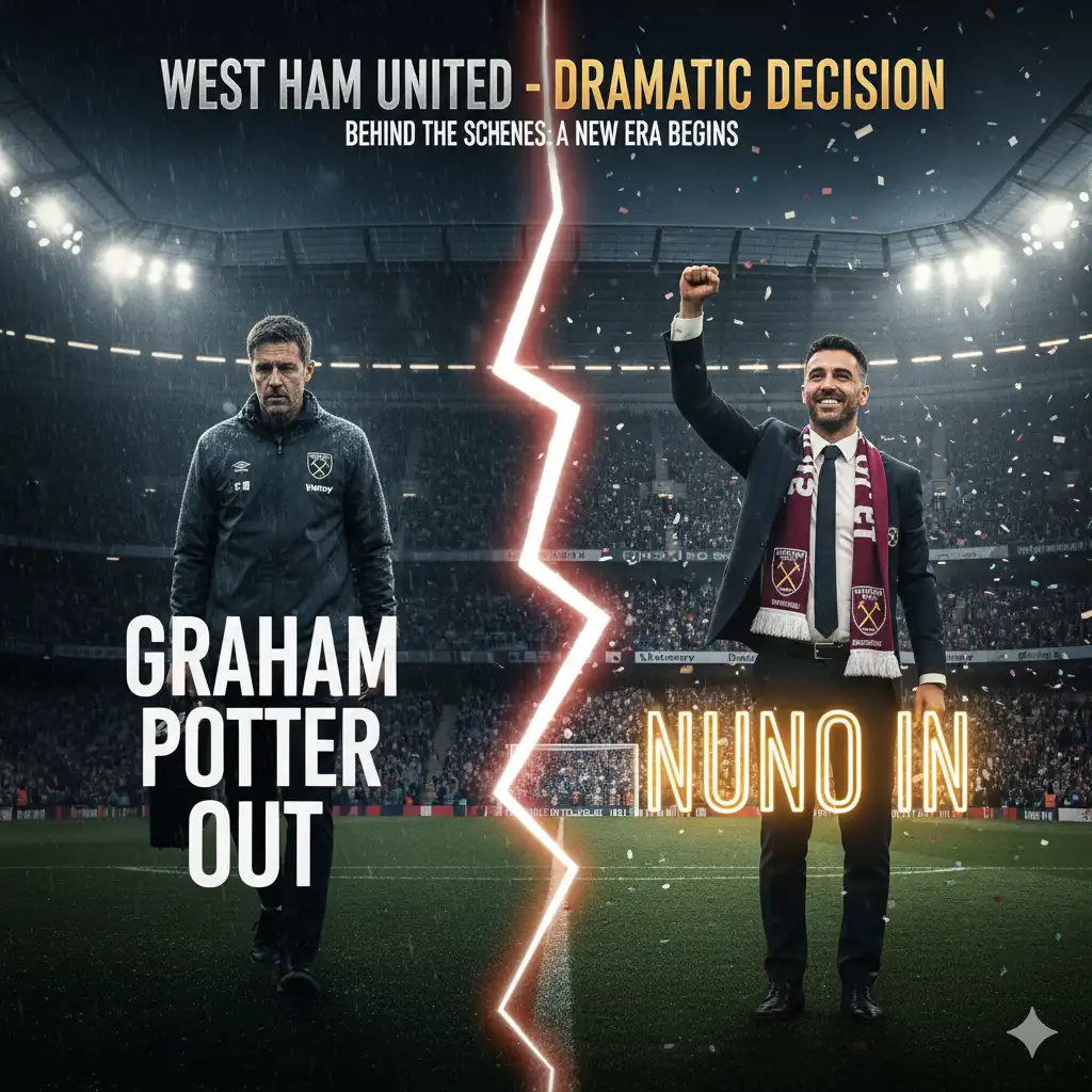 Di Balik Keputusan Drastis West Ham Graham Potter Out, Nuno Masuk