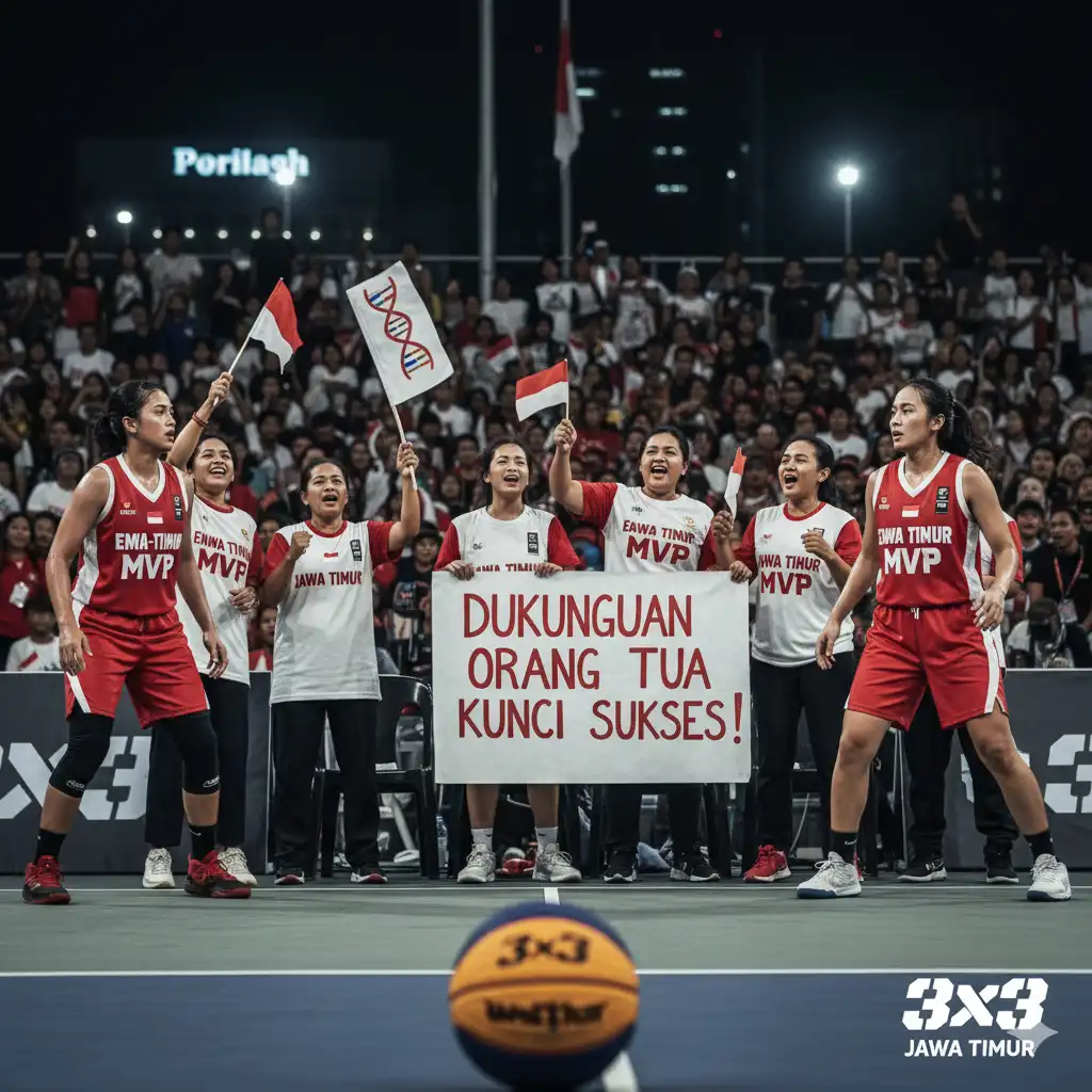 “Emak-Emak adalah MVP” Dukungan Orang Tua Jadi Kunci Atlet 3×3 Jawa Timur