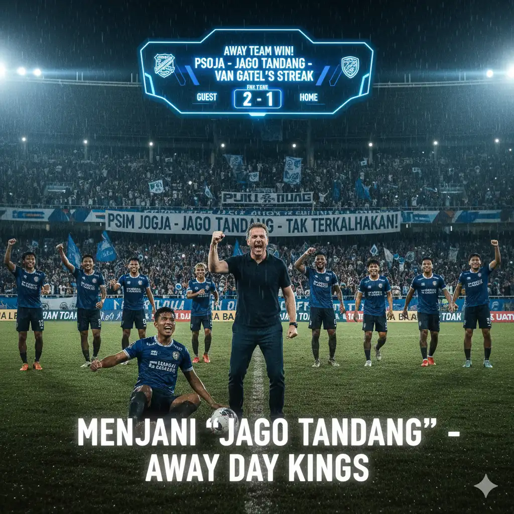 Menjadi “Jago Tandang” Catatan Van Gastel dan Kisah Tak Terkalahkan PSIM di Laga Away