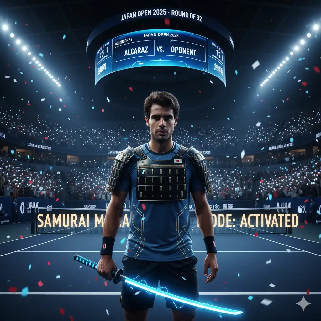 Mode Samurai Dimulai Carlos Alcaraz dan Babak 32 Besar Japan Open 2025