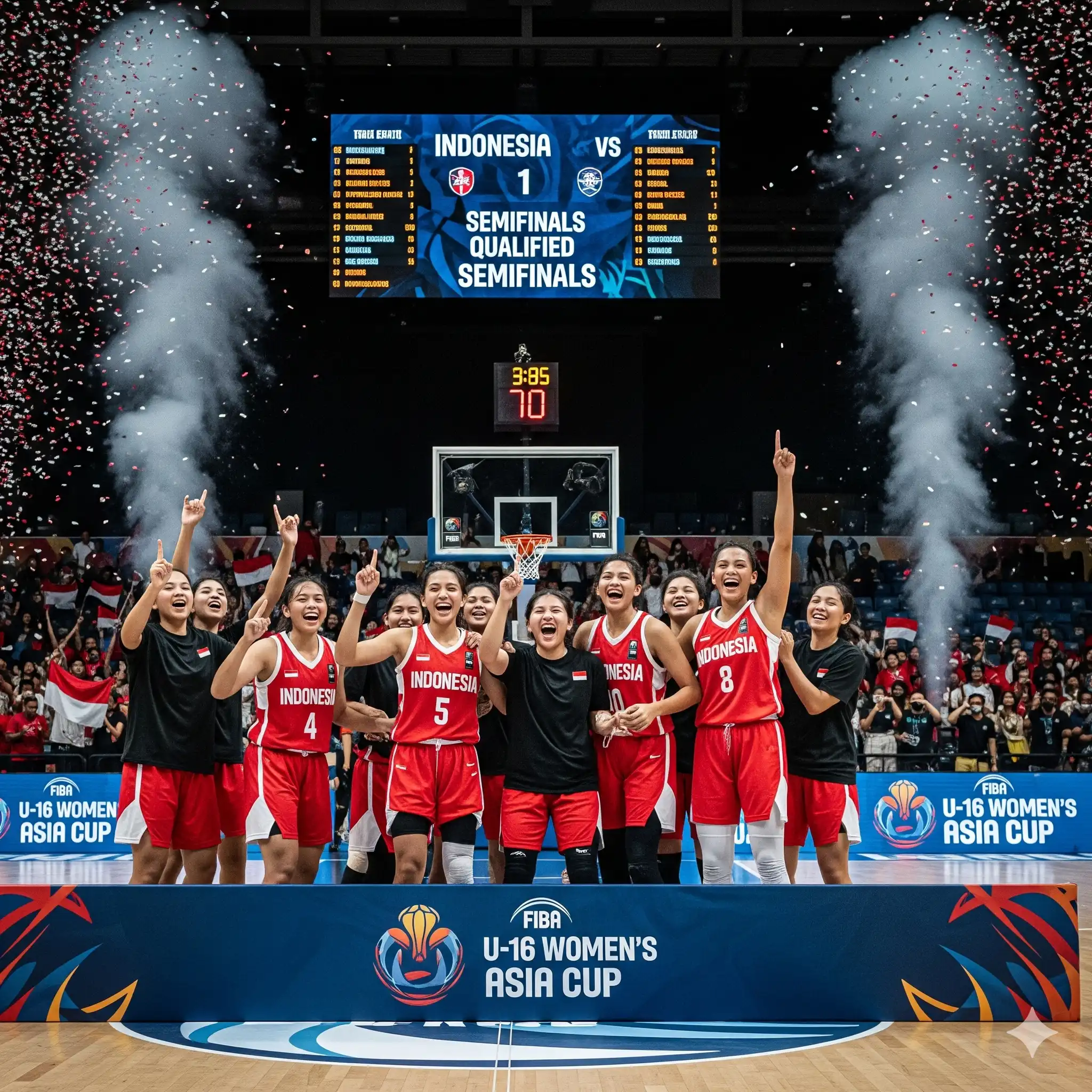 Semangat Muda Merah Putih: Timnas Basket Putri U-16 Indonesia Tembus Semifinal FIBA Asia Cup 2025