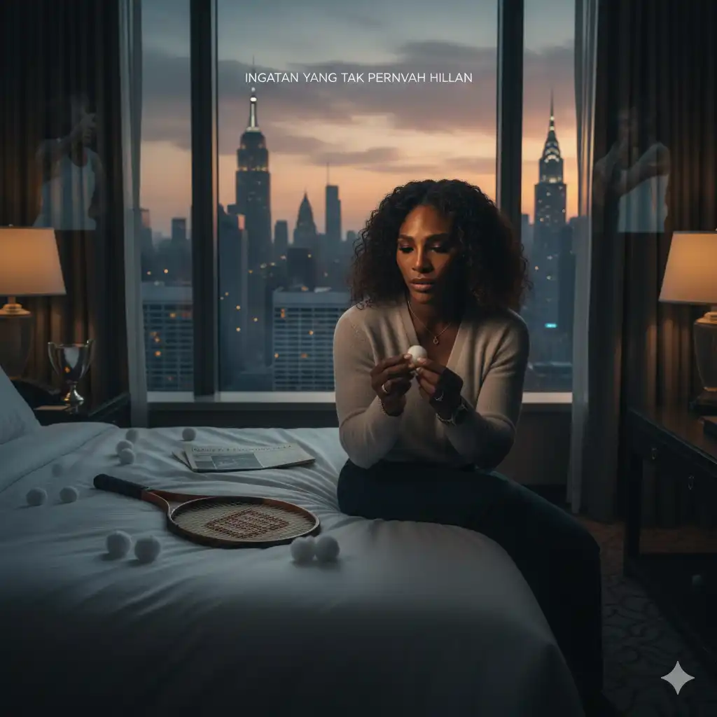 Serena Williams, Kapas di Hotel New York, dan Ingatan yang Tak Pernah Benar-Benar Hilang