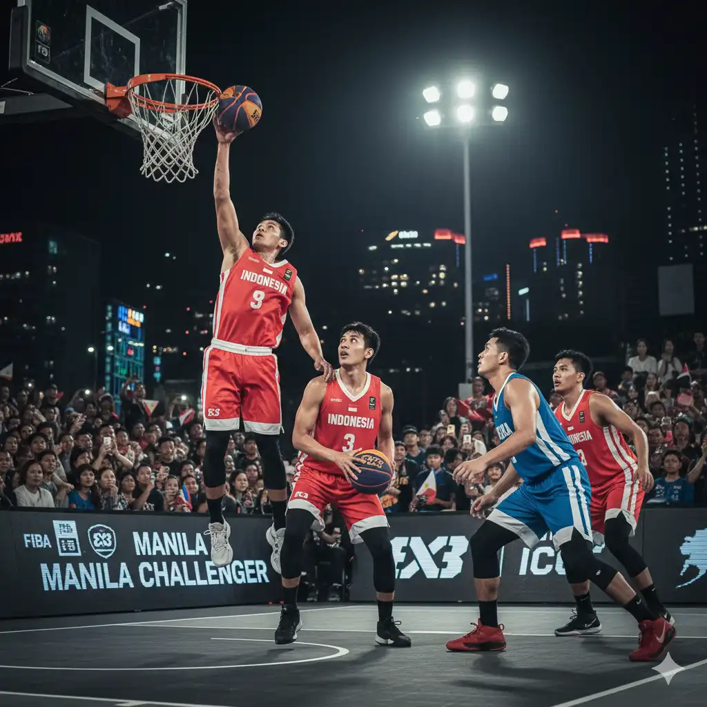 Timnas Basket 3×3 Putra di Manila Challenger 2025 Dari Kekalahan Jadi Bekal Menuju SEA Games