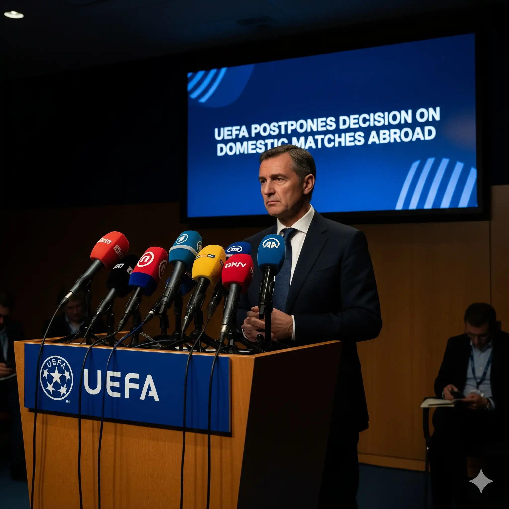 UEFA Menunda Putusan Pertandingan Domestik di Luar Negeri