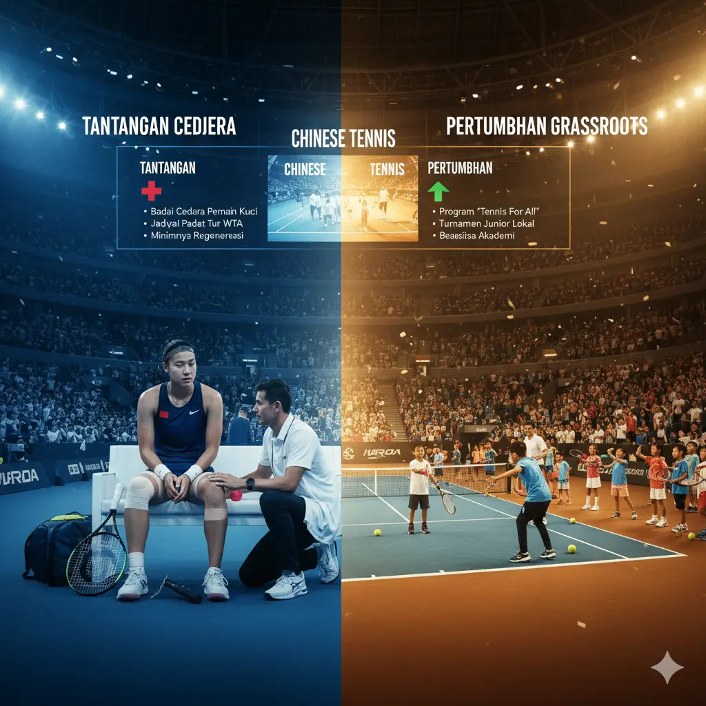 Chinese Tennis Hadapi Tantangan Cedera & Pertumbuhan Grassroots