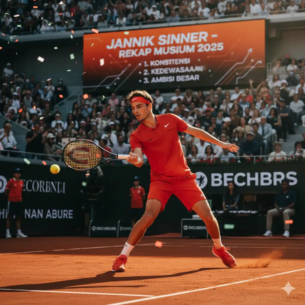Rekap Musim Jannik Sinner di 2025 Konsistensi, Kedewasaan, dan Ambisi Besar