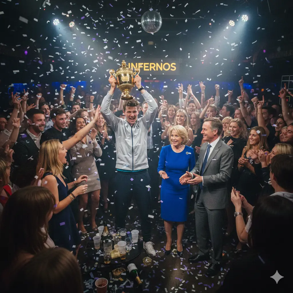 Saya Merayakan Kemenangan Gelar Wimbledon di Infernos dan Kemudian Bertemu Keluarga Kerajaan