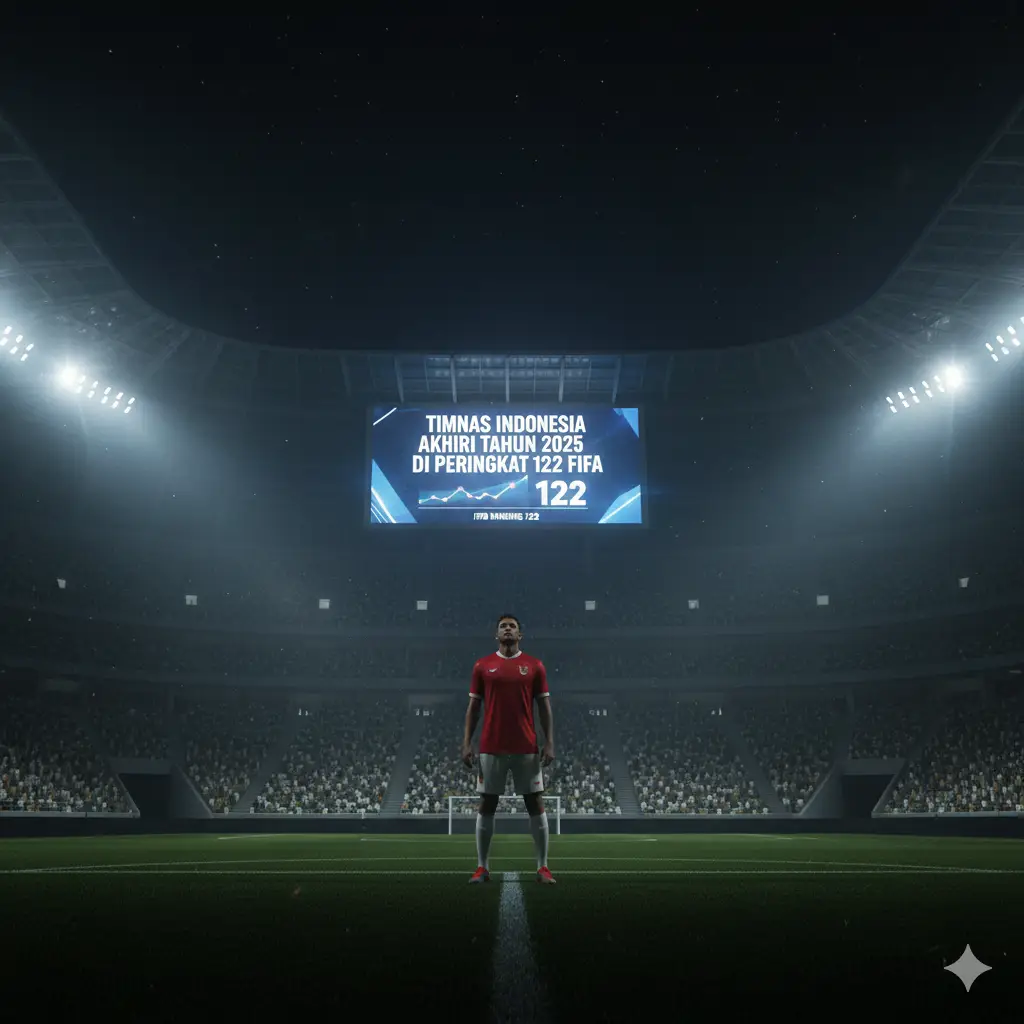 Timnas Indonesia Akhiri Tahun 2025 berada di Peringkat 122 FIFA